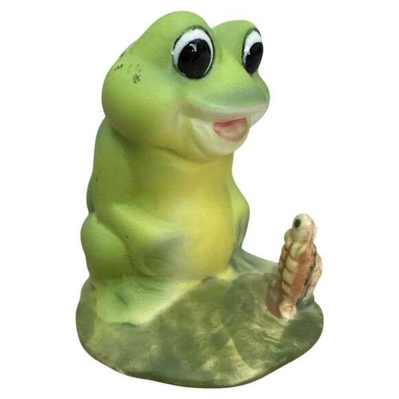 Vintage Josef Originals Frog & Turtle Figurine – Japan – Big Eyes Whimsical - Picture 2 of 8